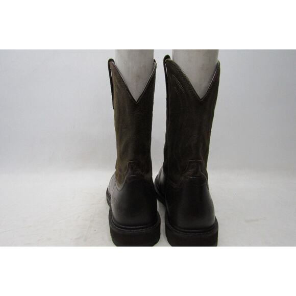 Ariat Mens Size 12 EE Brown Leather Steel Toe Cowboy Western Work Boots main image 5